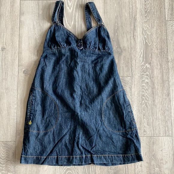 Volcom Blue Denim Dress - Picture 1 of 11